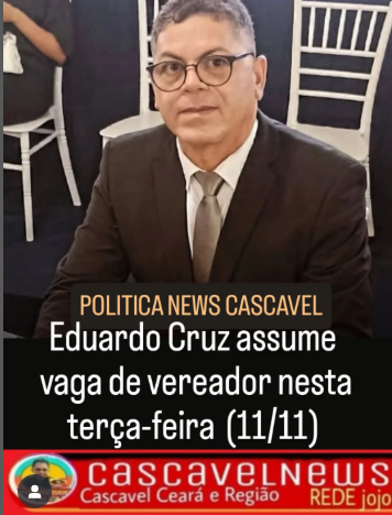 vereador Eduardo Cruz (PP) assume uma cadeira na Câmara Municipal de Cascavel